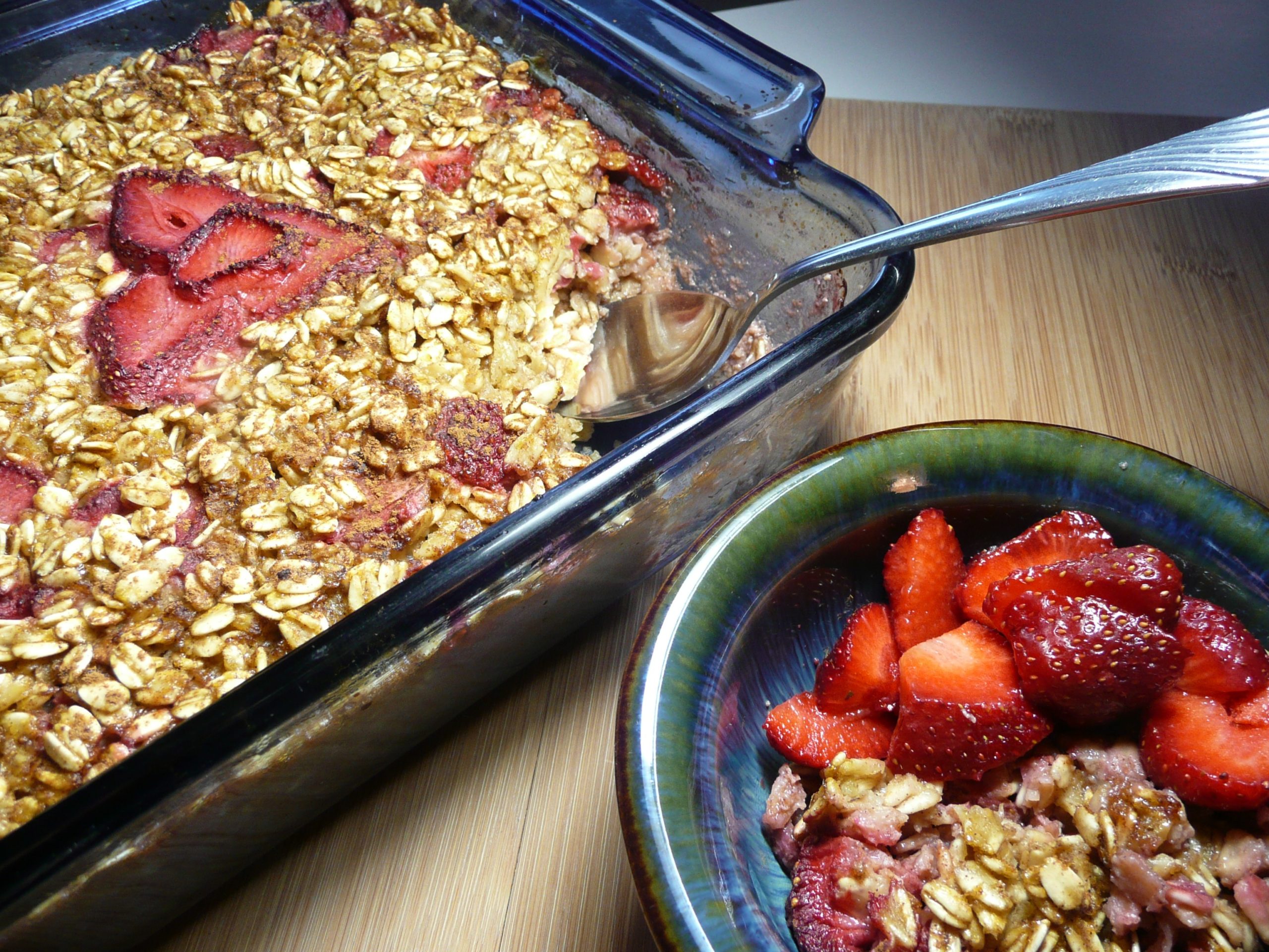Baked Oatmeal with Fruit - Simply Ghee