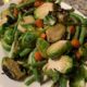 Roasted Brussels and Green Beans