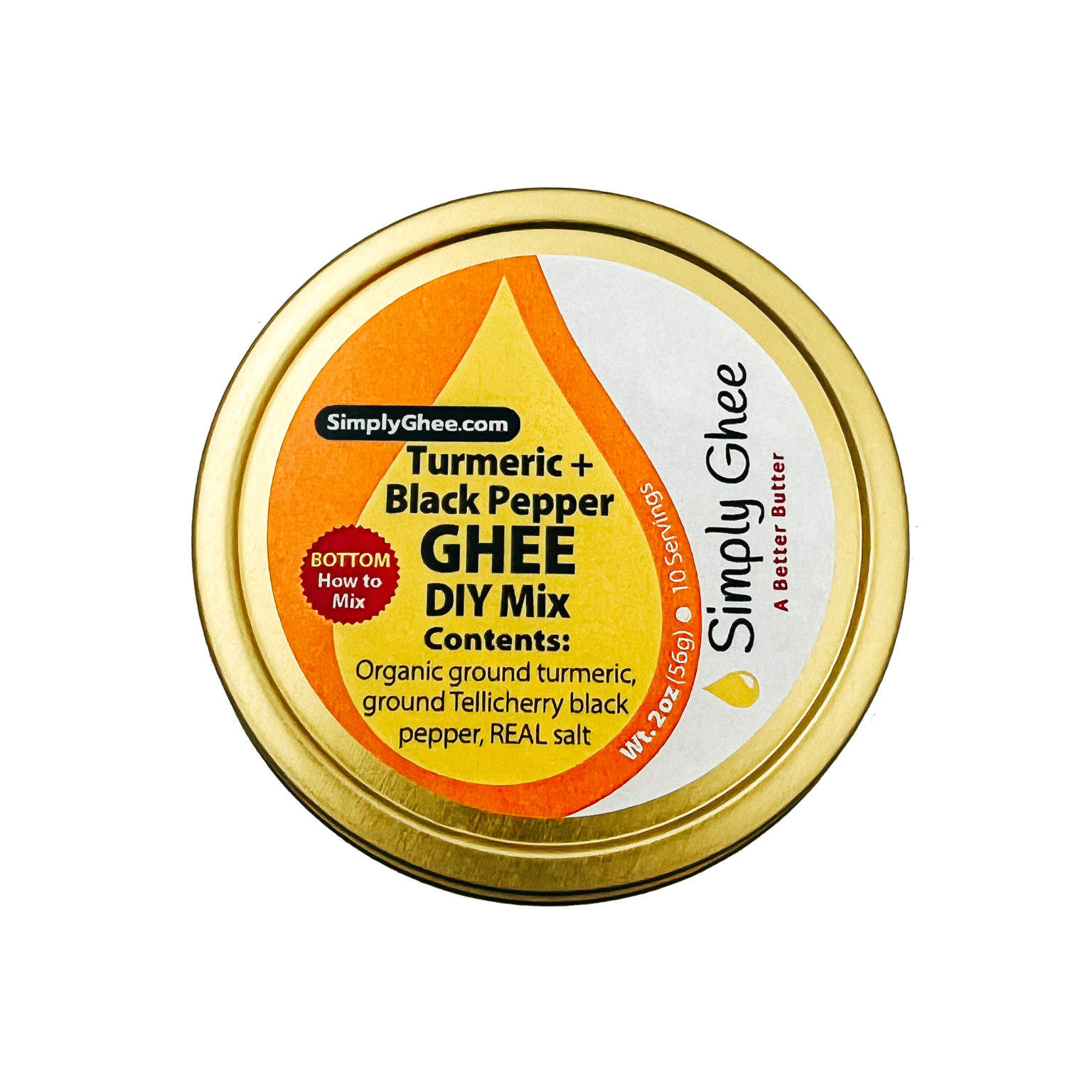 Turmeric + Black Pepper Ghee DIY Mix