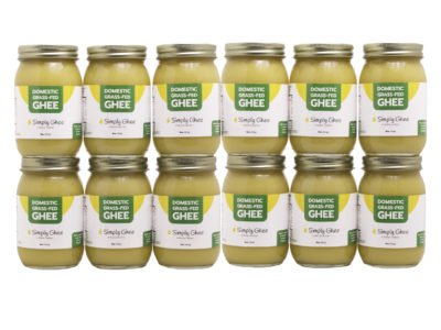 Case of 12 Domestic Grass-Fed Simply Ghee