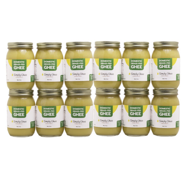 Case of 12 Domestic Grass-Fed Simply Ghee