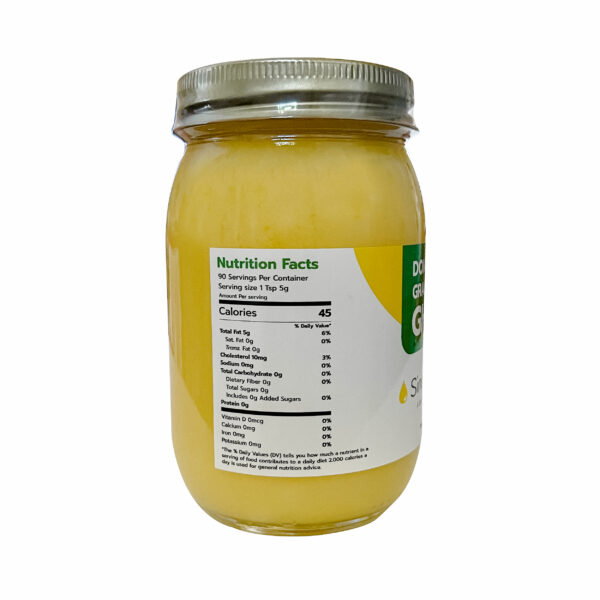 Domestic Grassfed Ghee from Simply Ghee - Nutrition Facts
